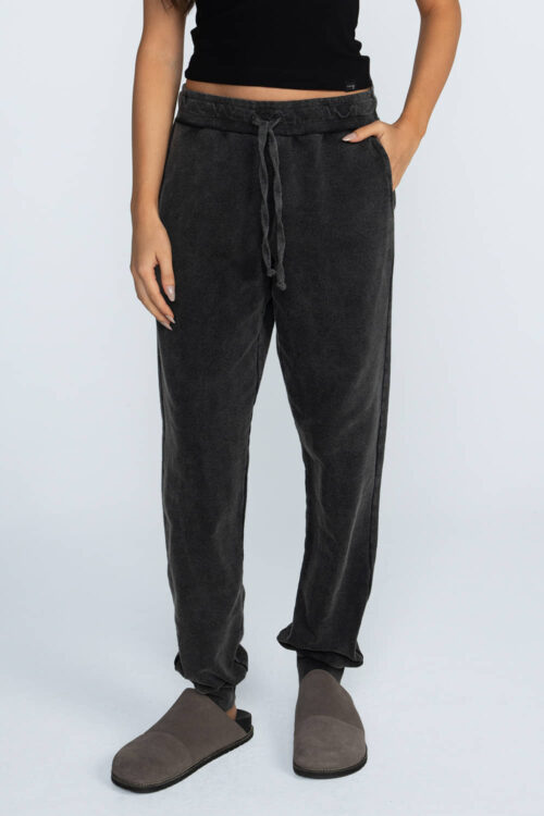 Calça jogger moletom marmorizado