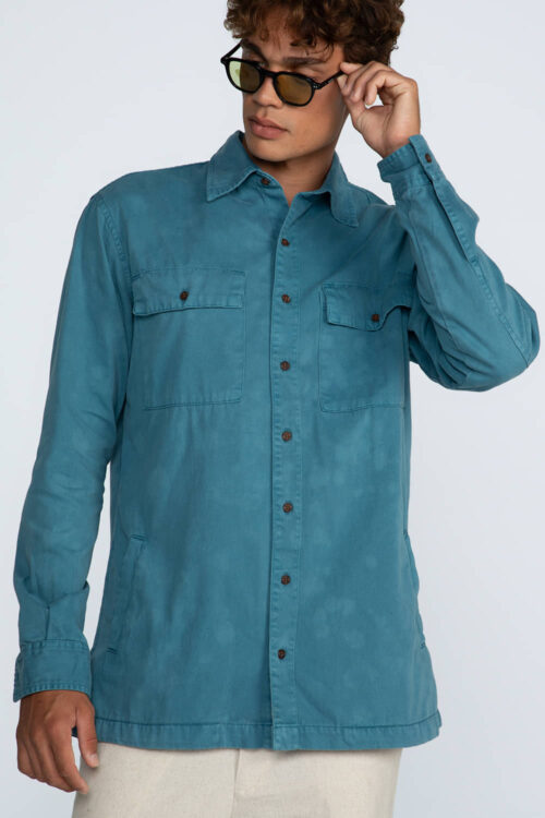 Camisa Azul coral 206FW26135 4