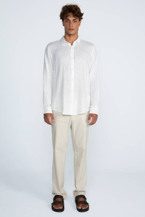 Alternative view of Camisa Linho manga longa