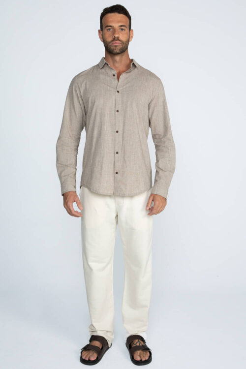 Alternative view of Camisa Algodão manga longa