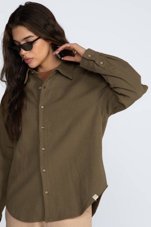 Camisa Verde musgo 106FW26027 3