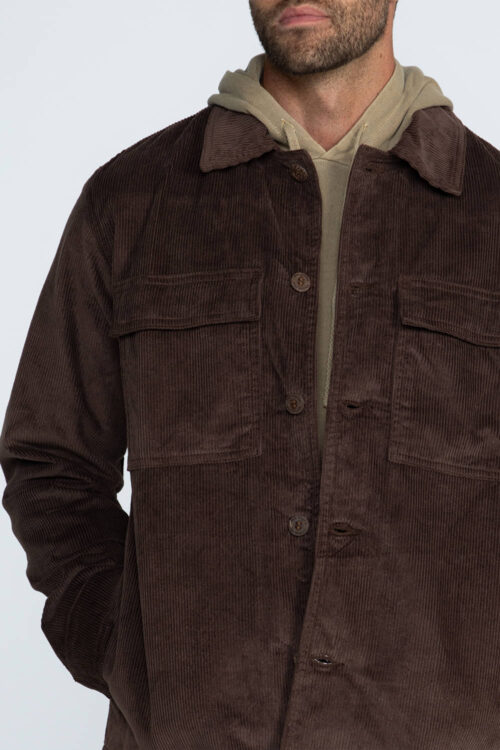 Casaco de veludo Casaco Marrom 209FW26155 4