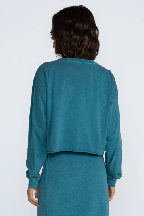 Cropped Azul coral 103FW26012 4