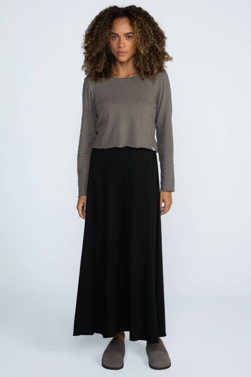 Alternative view of Cropped corte a fio em linho