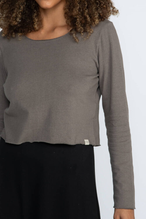 Cropped Cinza 103FW26010 3