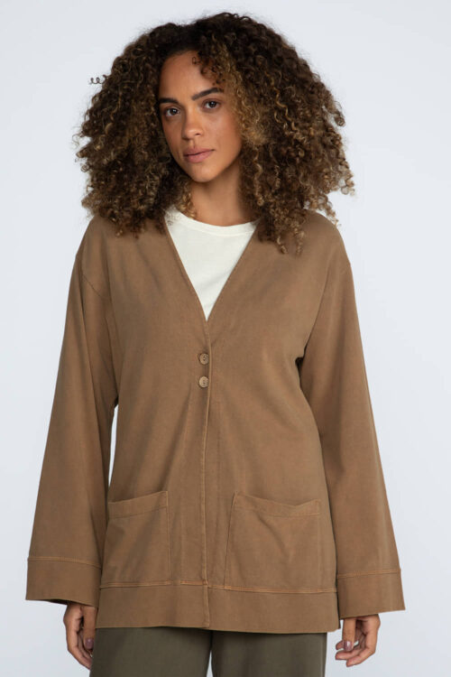 Kimono manga longa malha